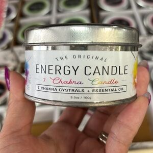 7 Chakra Crystals Energy Smudge Candle